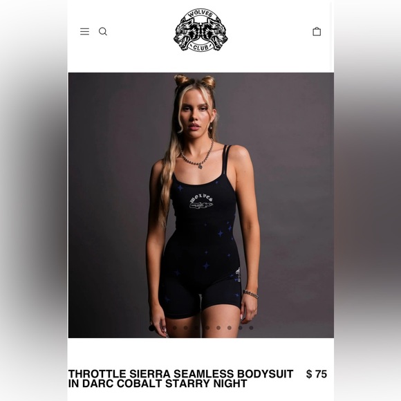 Darc Sport Throttle Sierra Seamless Bodysuit in Darc Cobalt Starry Night - Picture 4 of 4